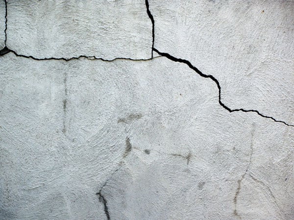 a crack in a wall